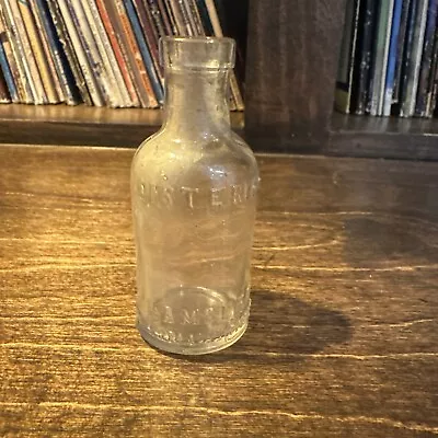 Vintage Listerine Embossed Glass Bottle Lambert Pharmacal Company Medicine • $3