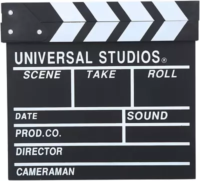 Movie Film Clap BoardWooden Directors Film Movie Slate Board Clapper Board For • $21.97
