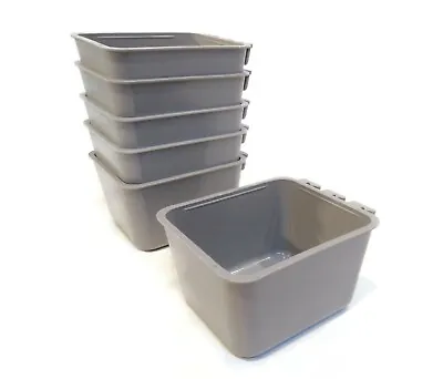 (Pack Of 6) Grey Cage Containers Inner Specs 4 1/8  Long 2 3/8  Tall 3 1/4  Wide • $19.99
