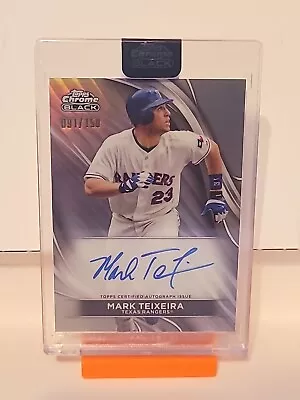 2024 Topps Chrome Black Sealed Mark Teixeira Autograph  Silver Foil  /150 • $250