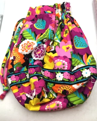 $20 • Buy Vera Bradley Va Va Bloom Ditty Bag Lined Beach Wet Bathing Suit Drawstring EUC