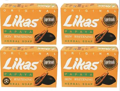 Original Likas Papaya Skin Whitening Soap (4 Bars X 135g) • £24.12