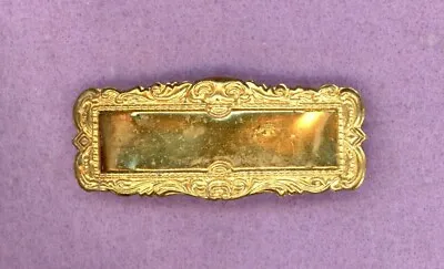 Vintage ~ Gold Plated Name Tag Pin/brooch ~ Marked On Back • $8.99