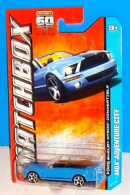 Matchbox 2013 MBX Adventure City Series #55 Ford Shelby GT500 Convertible Blue • $6