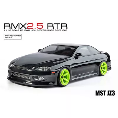 MST 1/10 RMX 2.5 JZ3 Black Pre-Painted Body Brushed RWD RTR Drift Car #531901BK • $277.77