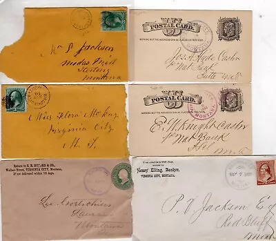 6 Different Types Of Virginia City Montana Postmarks Types 5 7 8 9 10 12 • $39.95