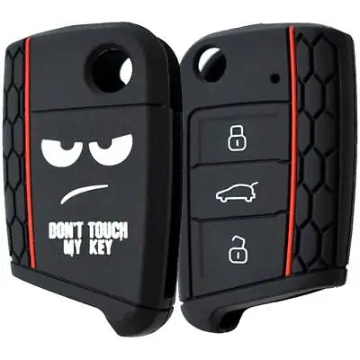 $7.49 • Buy Car Silicone Key Case Cover Remote Fob For VW Golf MK7 Polo For Skoda Karoq Skin