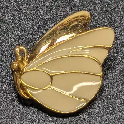 Vintage Monet Butterfly - Enamel & Gold Tone Pin Brooch • $11.99