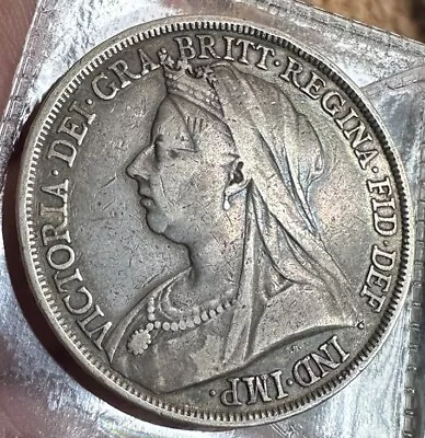 Victoria 1893 LVI  Silver Crown • $25.90