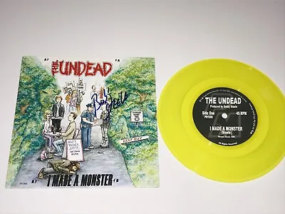 The Undead Bobby Steele Signed 7” Vinyl Record I Made A Monster Misfits + Photo • $64.99