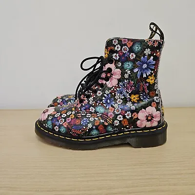 Dr Martens 1460 Pascal Darcy Wanderlust Flowers Floral Print Leather Boots Uk 4 • £119.99