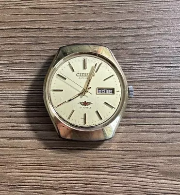 Vintage Citizen Gold Tone 61-9736 Automatic Watch 21 Jewels 1970 Needs A Crystal • $7.46