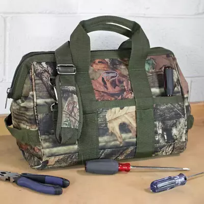 Mossy Oak Breakup Camo Gatemouth 16 In. Tool Bag With 16 Pockets • $57.11