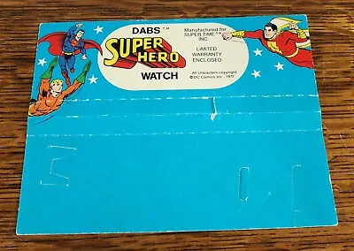 1977 DABS Super-Hero Character Watch Box Insert Superman • $17.49