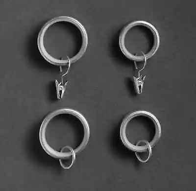 SET 7 Restoration Hardware Dakota Drapery VINTAGE NICKEL Loop Rings SMALL 1 1/4  • $24.99