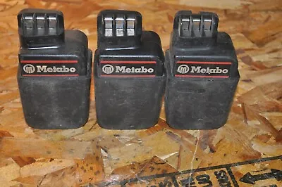 Lot Of 3 Vintage Metabo 12v Battery For Parts Or Repair Free Shipping • $39.99