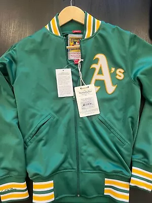 Mitchell & Ness 1991 Oakland A's BP Jacket Size 36 • $65