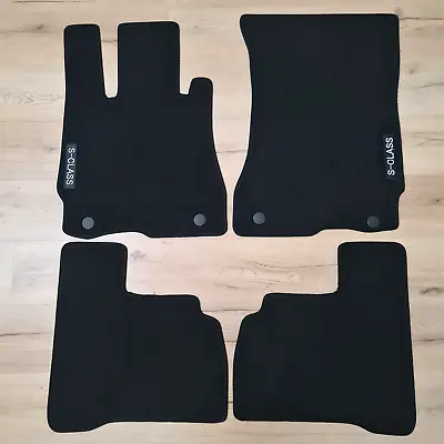 Car Floor Mats Velour For Mercedes S Class W221 Waterproof Black Carpet Rugs New • $49.15