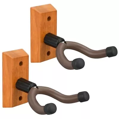 Guitar Wall Hanger 2/4/8 Pack Guitar Wall Mount V-Shaped Hardwood Guitar Wa... • $9.77