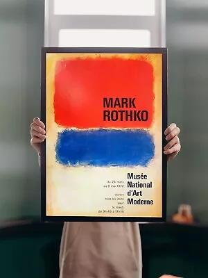 Mark Rothko 1972 Exhibition POSTER PRINT A2 Vintage Paris Abstract Wall Art Deco • £4.95