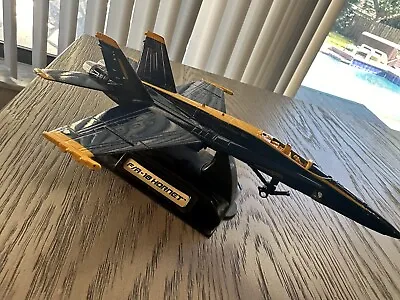 Die Cast Blue Angels F-18 Hornet Plane Figure With Stand READ* SEE PICS* • $35