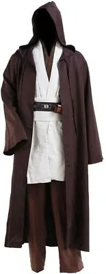 Star Wars Jedi Master Obi-Wan Kenobi Ben Tunic COSplay Costume Outfit+Cloak/Robe • $83.31