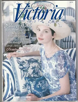 Vintage VICTORIA Magazine JUN 1995 Crafts Home & Garden Antiques Fashion • $11.48