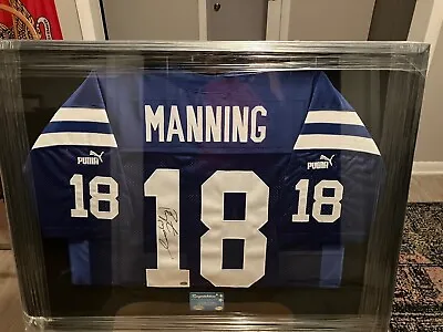Peyton Manning Autographed And Framed Indianapolis Colts Jersey W/COA Free Ship • $1395