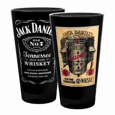 Jack Daniels Heritage Coloured Conical Glasses Set Of 2 • $19.95