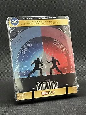 Marvel Captain America Civil War - Steelbook (Blu-ray 2018) New - Matt Ferguson • $28.95