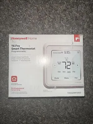 $63 • Buy Honeywell T6 Pro Series Z-Wave Programmable Thermostat - White (TH6320ZW2003)