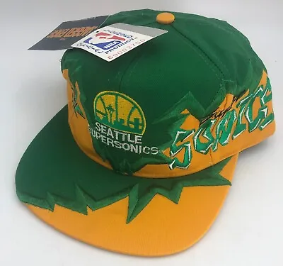 Seattle Supersonics VINTAGE 1990's NBA Ball Hat Cap Drew Pearson RARE NEW W/Tags • $225