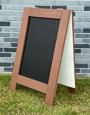 A-Frame Sidewalk Sign Sandwich Board - Brooklyn Brownstone • $139.95