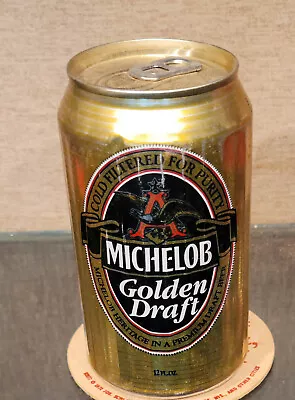 2005 Fluted Michelob Golden  Draft Stay Tab Beer Can St Louis Missouri Empty • $6