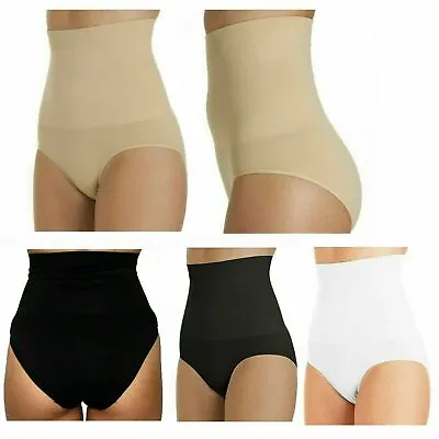 £7.75 • Buy Womens Seamless Magic Firm Control Support High Waist Shaping Knicker Brief Soft