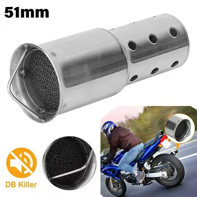 51mm/2in Universal Motorcycle Exhaust Muffler Pipe DB Killer Silencer Baffle • $12.60