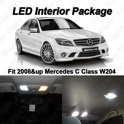 9 X White SMD LED Interior Lights Kit For 2008-2014 Mercedes Benz W204 C250 C300 • $18.98