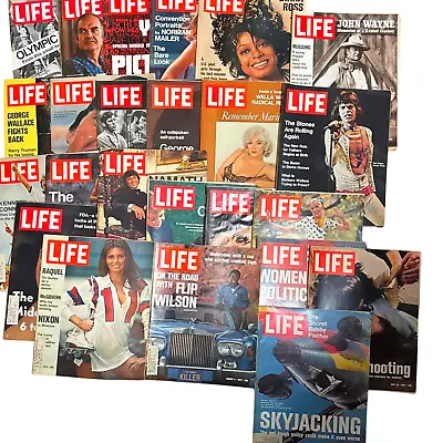 1972 Life Magazine Lot Of 24 Pop Culture Politics Music Olympics Marilyn Monroe • $74.88