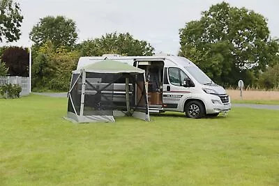 Quest Screen House 4 Quick Pitch Garden Camping Event Shelter Gazebo Picnic • £213.95