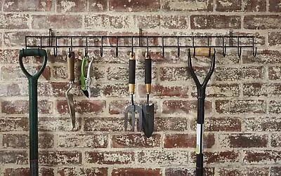 Garden Tool Sorage Rack Wall Hanging Organiser Tidy Grarage Metal Powder Coated • £24.95