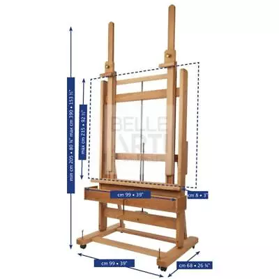 £1218 • Buy Easel M/02. Plus Studio Double Rod With Crank For Lift And Incli