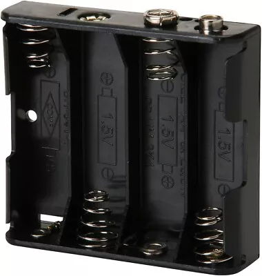 Philmore # BH341 Four (4) AA Cell (UM-3) Battery Holder With Snap Connector • $6.99