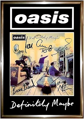 Oasis Signed A3 Prints Posters Album Wall Art Decor CD. • £24.99