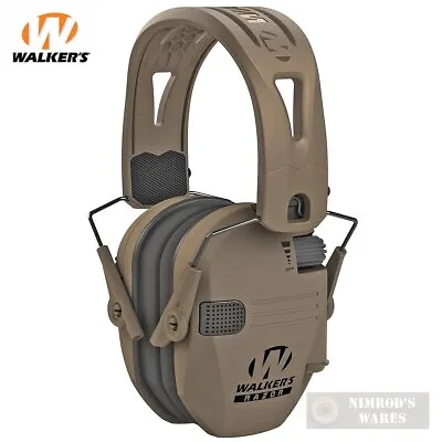 Walker's RAZOR SLIM EARMUFFS Tacti-Grip Silicone HEADBAND 23dB GWP-RSEMRH-MFDE • $55.98