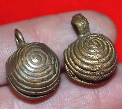 Antique Baule Brass Lost Wax Cast Metal Bell Beads Ivory Coast African Trade • $21.12