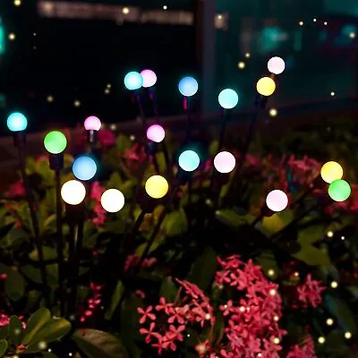 $0.01 • Buy Solar LED Firefly Garden Lights Swaying Outdoor Waterproof Lamp Landscape Decor