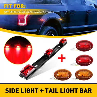 5x For Ford F350 36434 LED Red&Amber Dually Fender Bed Lights+Tail Light Bar EC • $24.69