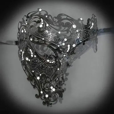 Masquerade Mask | Black Metal Masquerade Mask • $21.25
