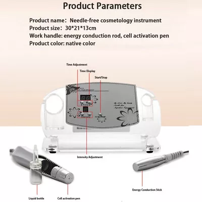 Mesotherapy For Skin Rejuvenation Wrinkle Removal Machine Home Use 2In1 • $119.99