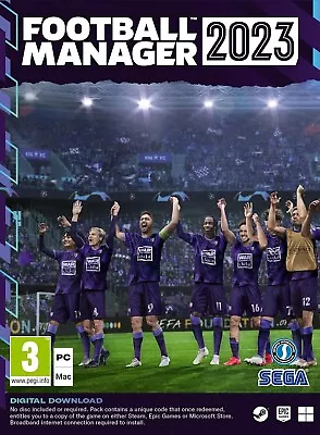 Football Manager 2023 Pc/mac New Sealed * Full Game * FREE UK P&P  • £10.99